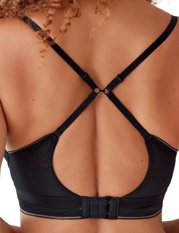 Pretty Polly Delicate Lace Non Wired Bra Black