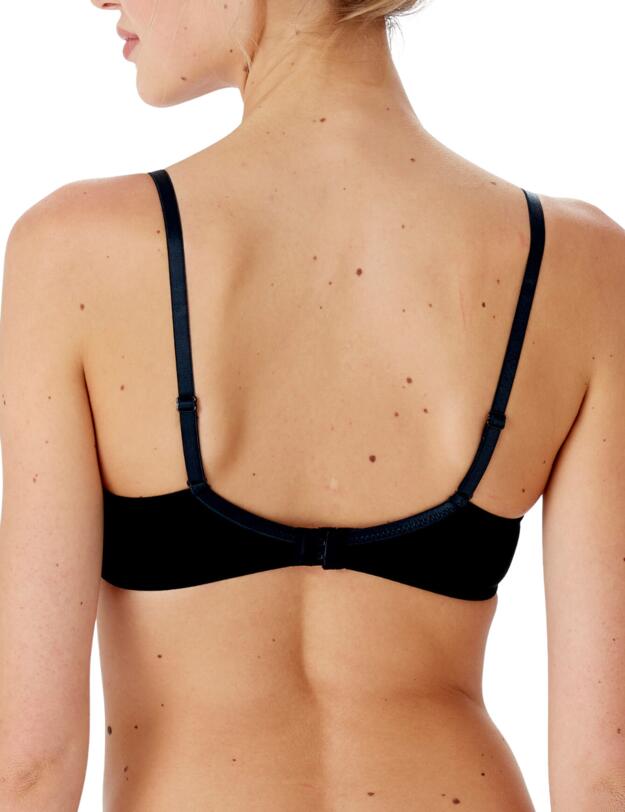 Pretty Polly Delicate Lace Underwired Balcony Bra Black