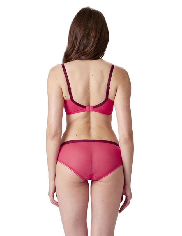 Pretty Polly Delicate Lace Underwired Balcony Bra Watermelon