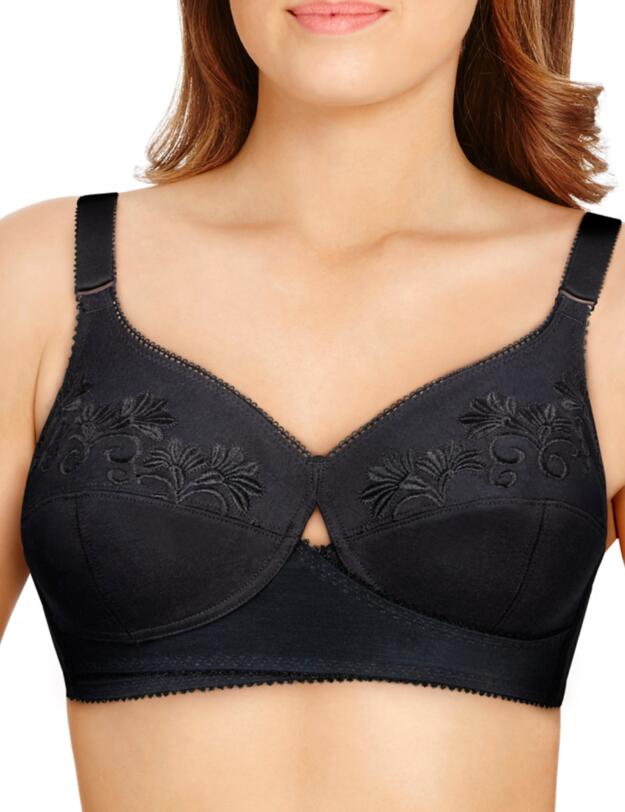 Berlei Total Support Cotton Non-Wired Bra Black