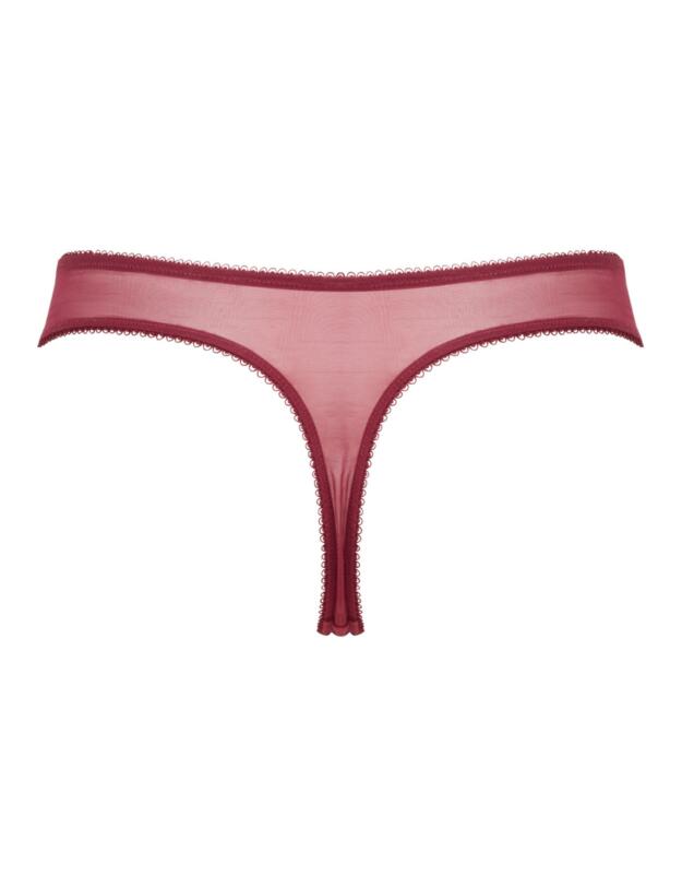 Gossard Superboost Lace Thong Cranberry/Raspberry Sorbet