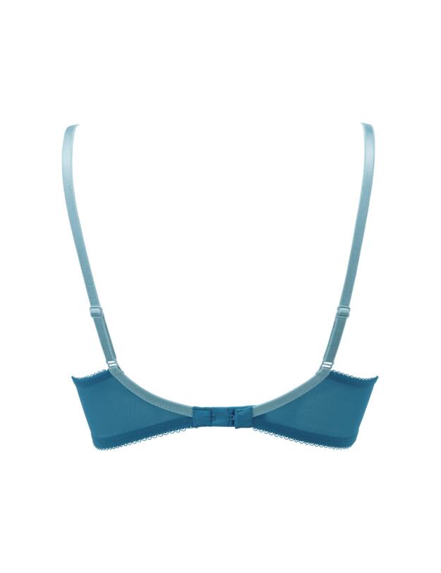 Gossard Superboost Lace Padded Plunge Bra Ocean Blue