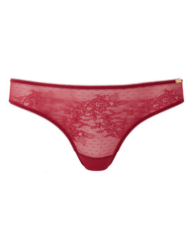 Gossard Glossies Lace Brief Raspberry Blush
