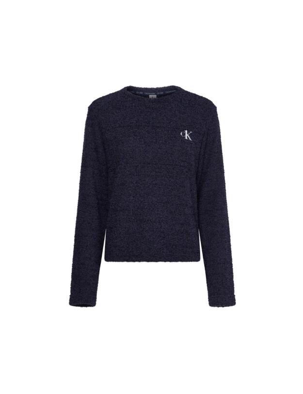 Calvin Klein CK One Plush Crew Neck T-Shirt Blue Shadow