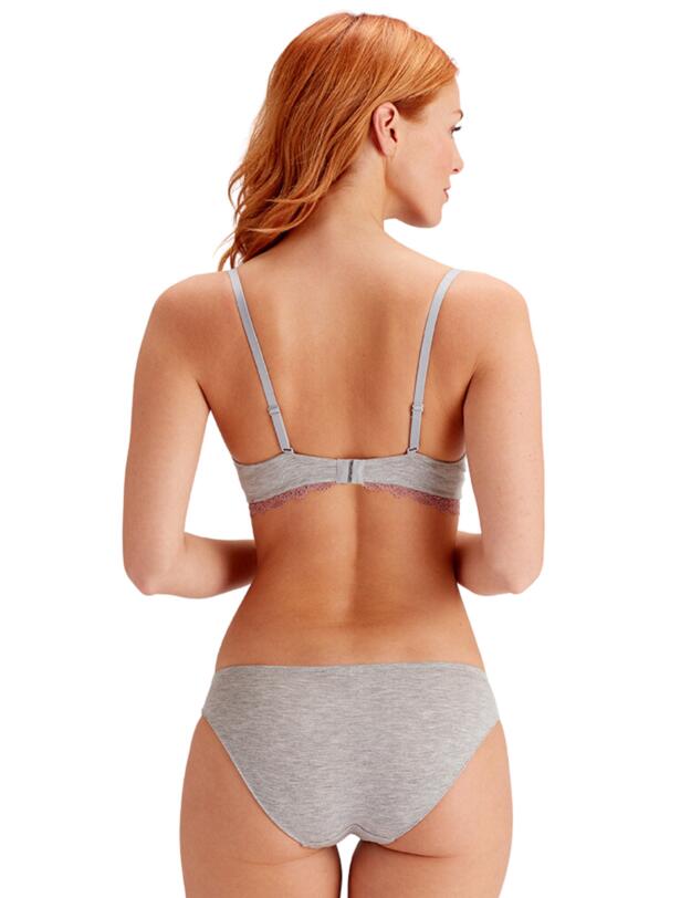 Pretty Polly Casual Comfort Moulded T-Shirt Bra Grey Marl/Sugar Plum