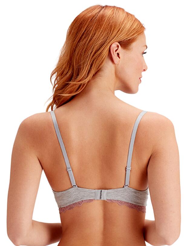 Pretty Polly Casual Comfort Moulded T-Shirt Bra Grey Marl/Sugar Plum