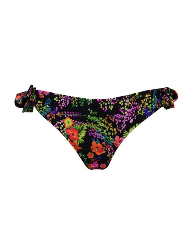 Pour Moi Hot Spots Tie Side Brief Black Floral