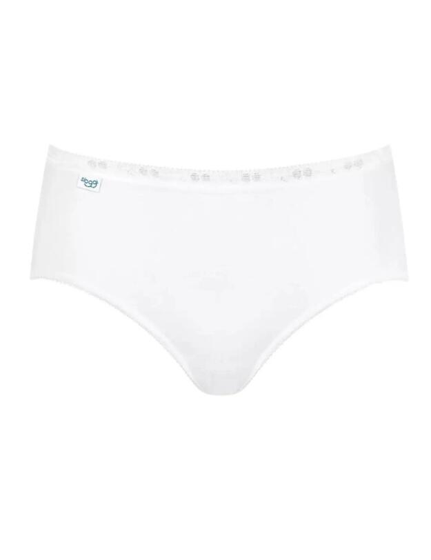 Sloggi Basic Midi Brief 4 Pack White