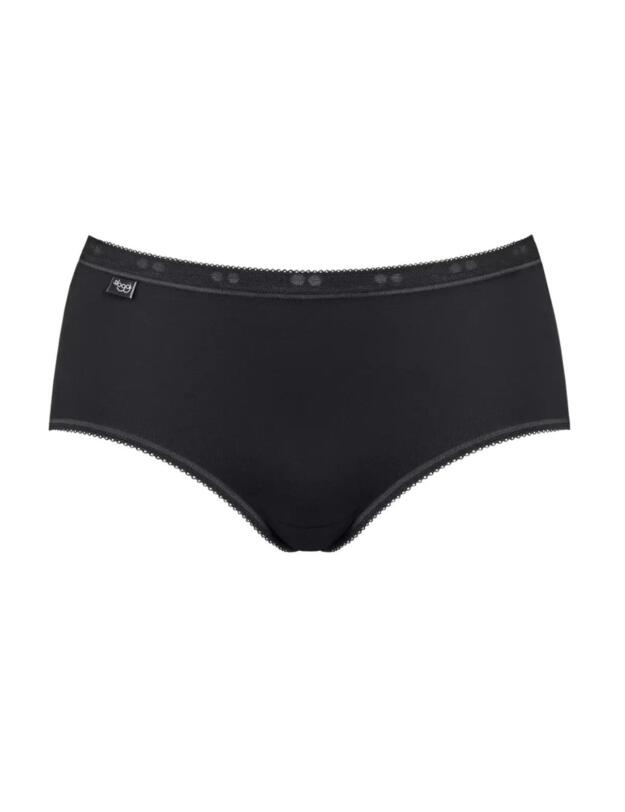 Sloggi Basic Midi Brief 4 Pack Black