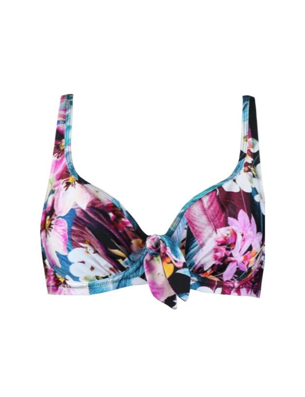 Pour Moi Orchid Luxe Bikini Top Cassis/Black