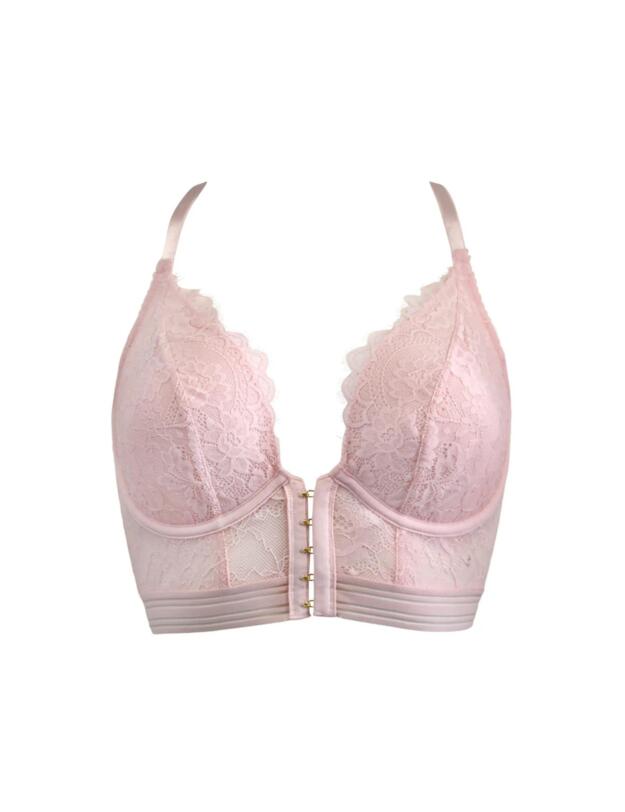 Pour Moi Revolution Front Fastening Bralette Soft Pink