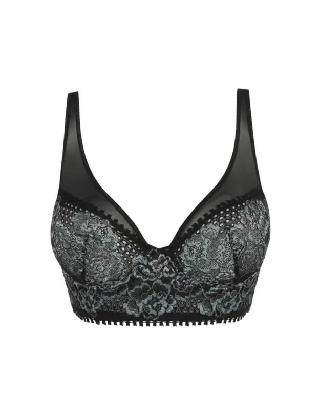 Prima Donna Twist Rose Sauvage Triangle Bra Black