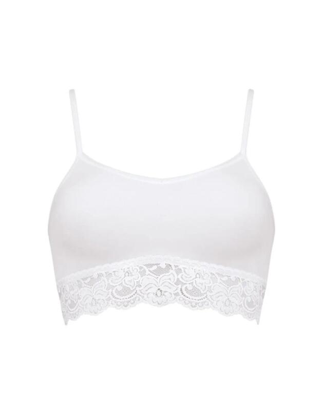 Sloggi Romance Bralette Bra Top White