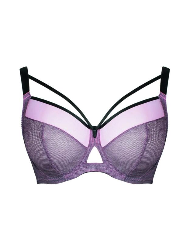 Curvy Kate Victory Viva 4 Part Cup Bra Pink/Black