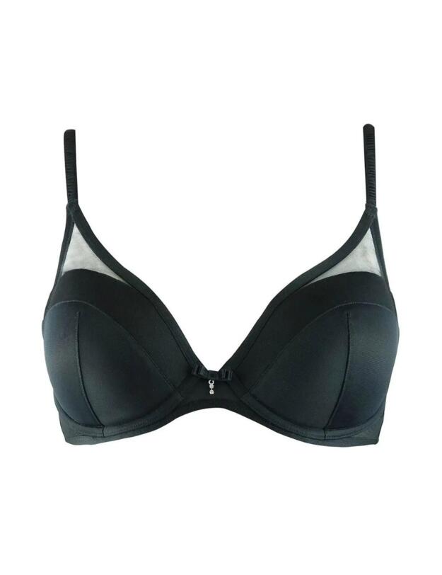 Pour Moi Viva Padded Plunge Bra Black