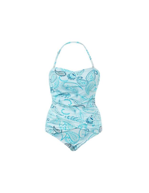 Seaspray Rosalind Bandeau Swimsuit Aqua