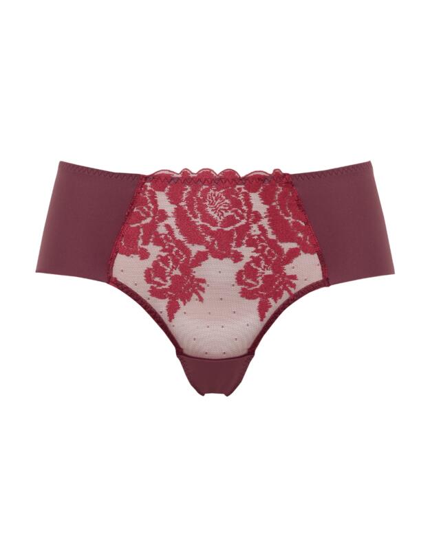  Maison Lejaby Fleur Ikat Short Brief Burgundy