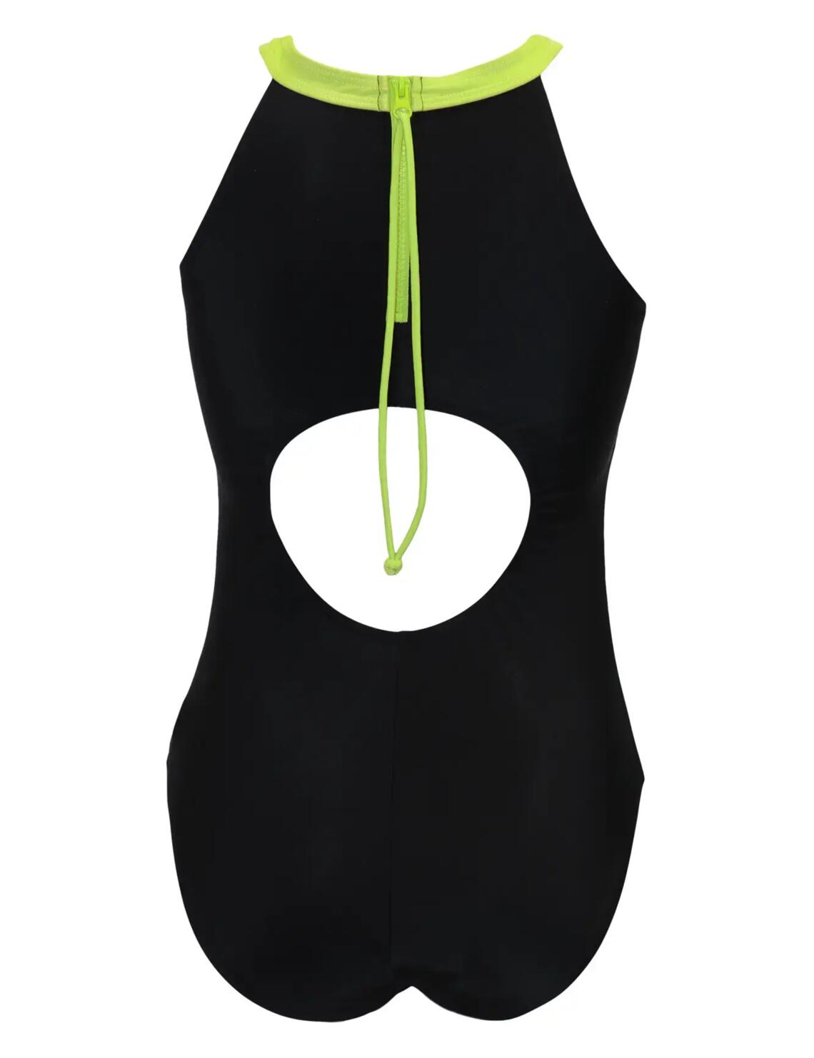 Energy Chlorine Resistant V Neck Linear Swimsuit