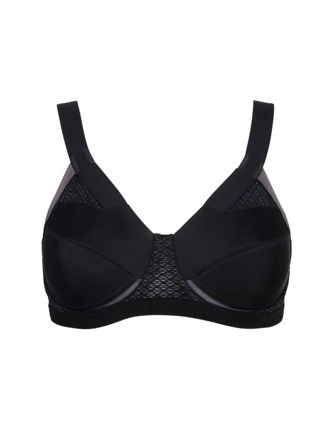 Berlei Empow-Her Extreme Impact Wirefree Crop – Black - Sports Bras Direct