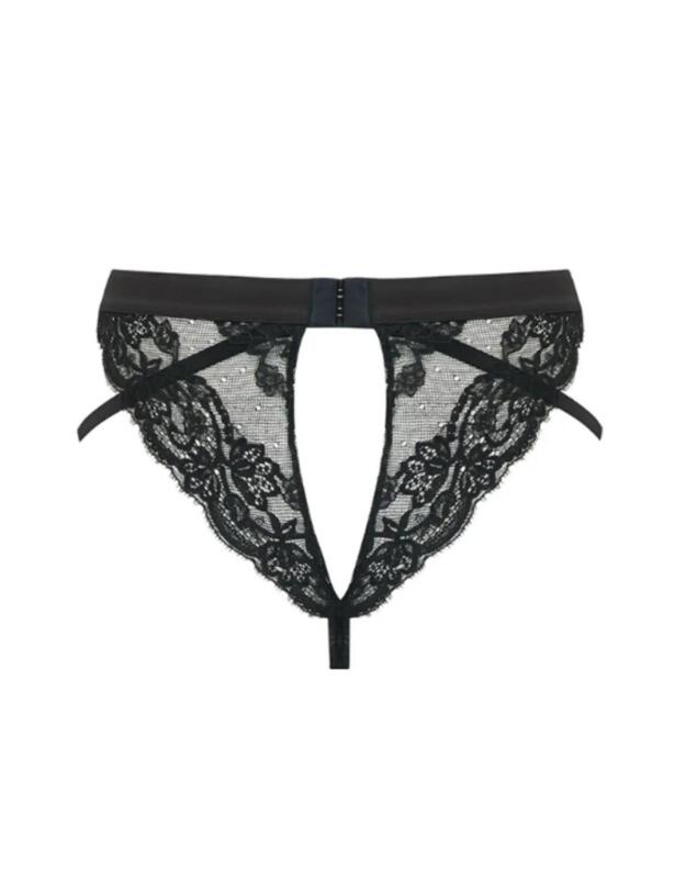 Coco De Mer Seraphine Brazilian Knicker Brief Black