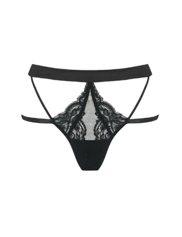 Coco De Mer Seraphine Brazilian Knicker Brief Black