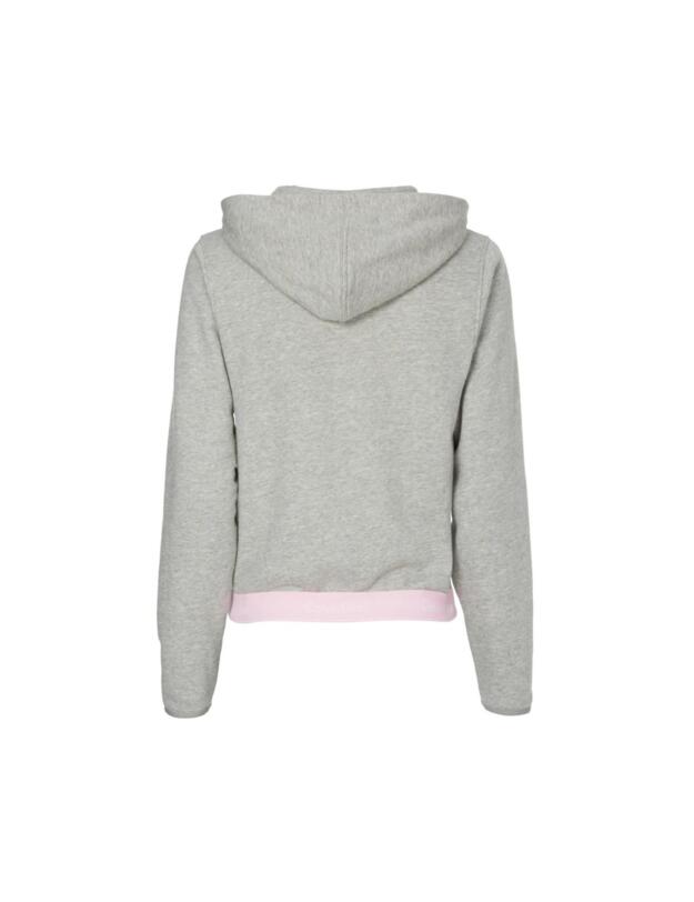 Calvin Klein Modern Cotton Lounge Zip Up Hoodie Grey Heather/Purple Orchid