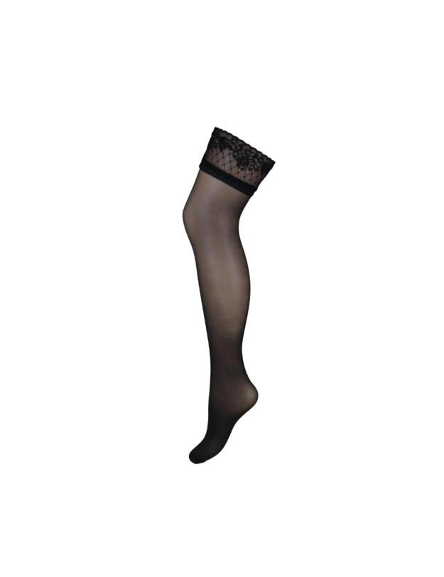 Pour Moi Sensation Lace Top 15 Denier Stocking Black