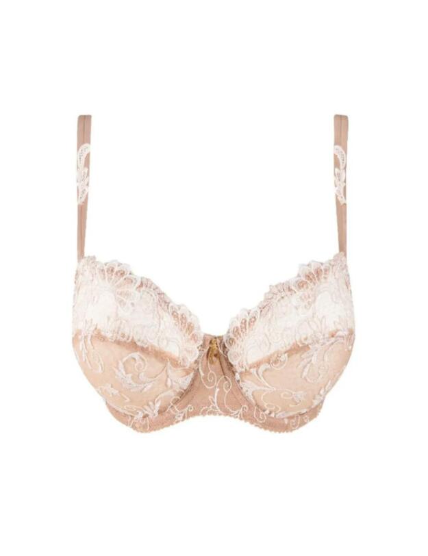 Lise Charmel Guipure Charming Half Cup Bra Ambre Nacre