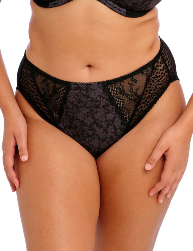 Elomi Lucie High Leg Brief Black