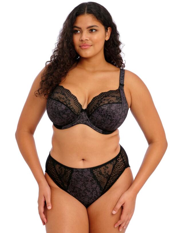 Elomi Lucie High Leg Brief Black