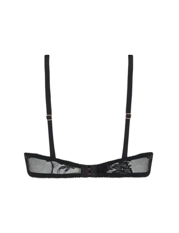 Muse by Coco de Mer Sofia Plunge Bra Black