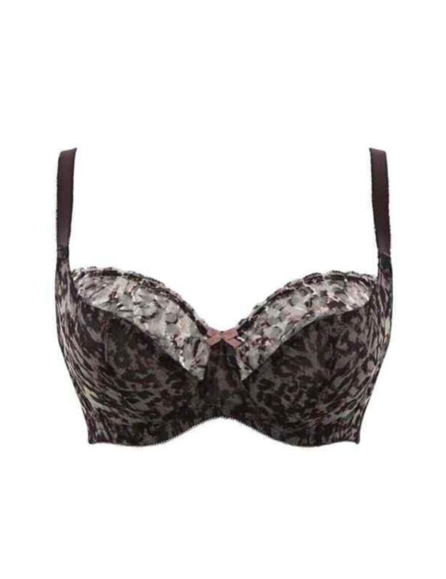 Panache Tiana Balcony Bra Animal Chocolate