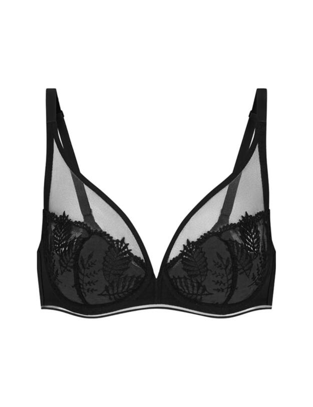 Simone Perele Bloom Plunge Full Cup Bra Black