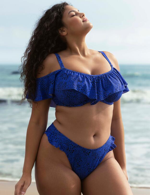 Elomi Pebble Cove Underwired Bikini Top Blue