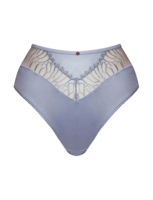 Scantilly by Curvy Kate Fallen Angel High Waist Brief Silvery Blue