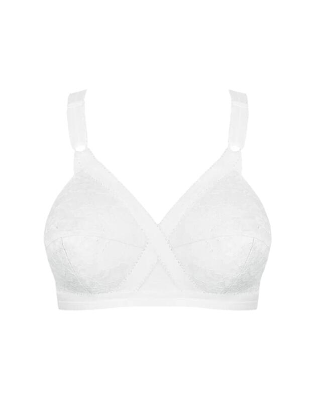  Playtex Cross Your Heart Non-Wired Bra White 