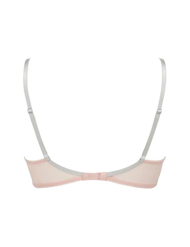  Gossard Superboost Lace Padded Plunge Bra Ballet Pink/Silver