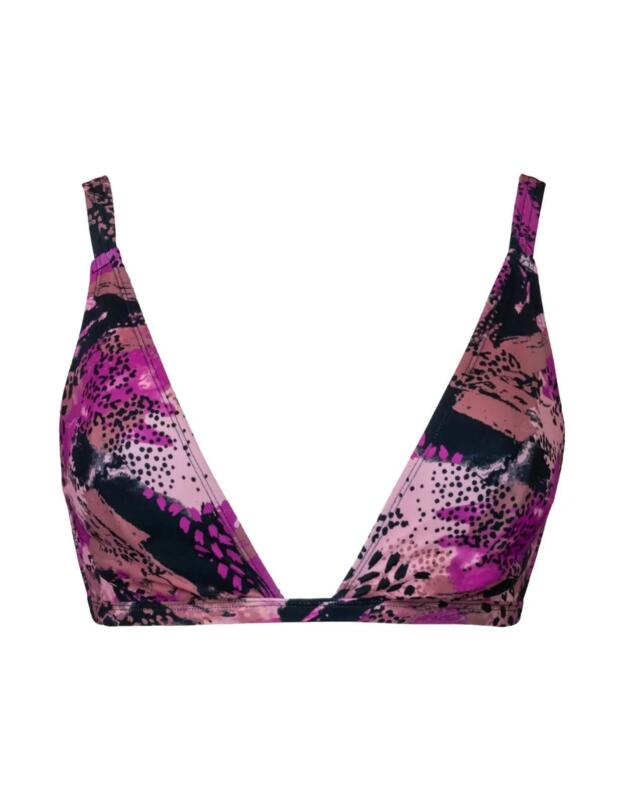 Curvy Kate Pool Party Non Wired Triangle Bikini Top Print Mix