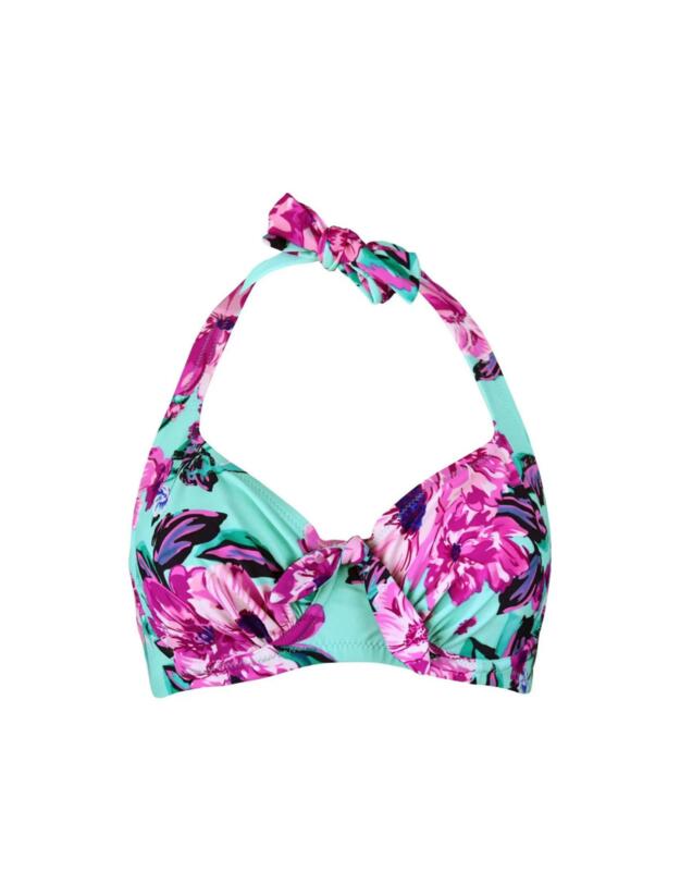  Pour Moi Heatwave Underwired Halterneck Bikini Top Aquaburst