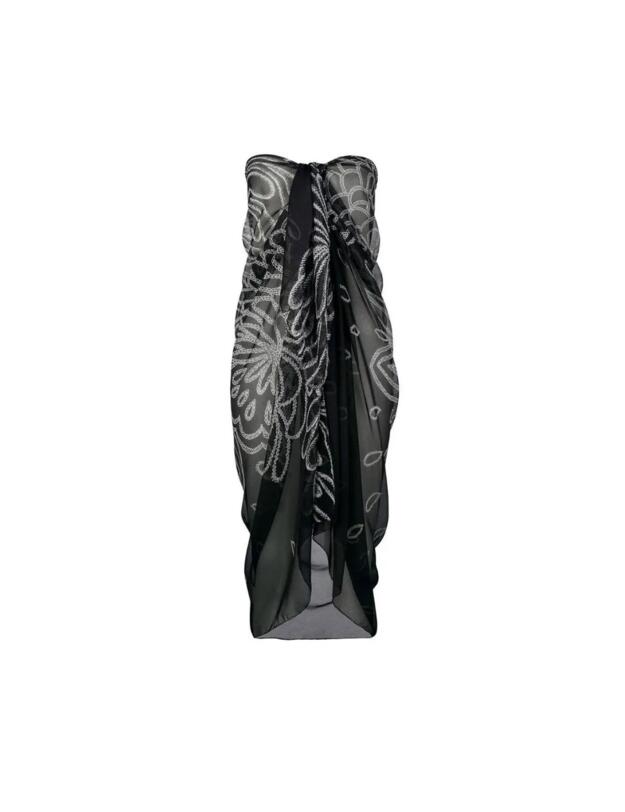 Anita Pareo Beach Cover Up Deep Black