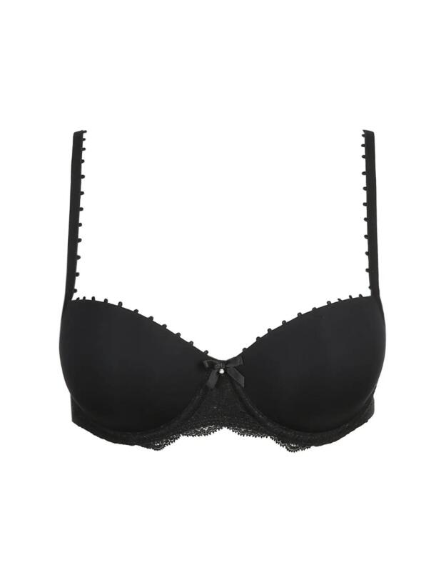 Marie Jo Pearl Padded Balcony Bra Black