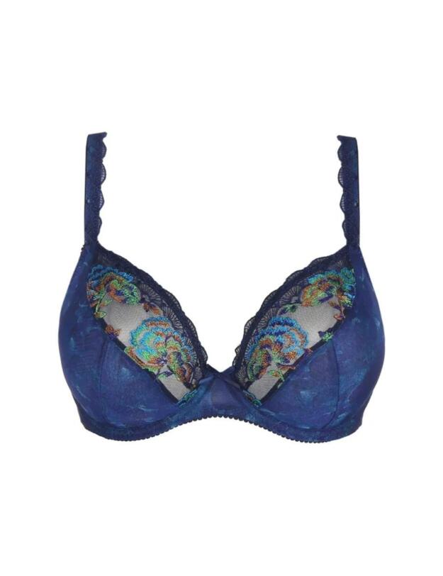 Prima Donna Palace Garden Balcony Bra Sapphire Blue 