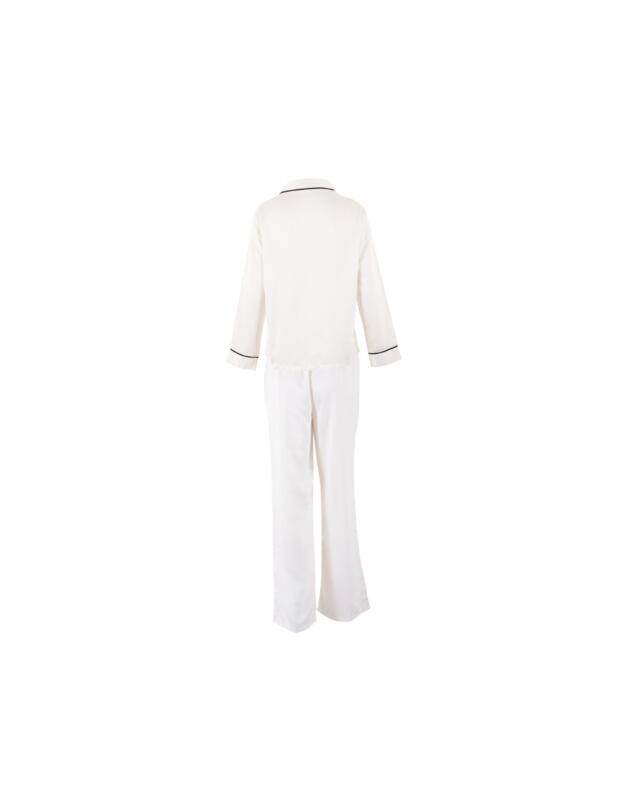 Bluebella Claudia Shirt and Trouser Set Cream/Black 