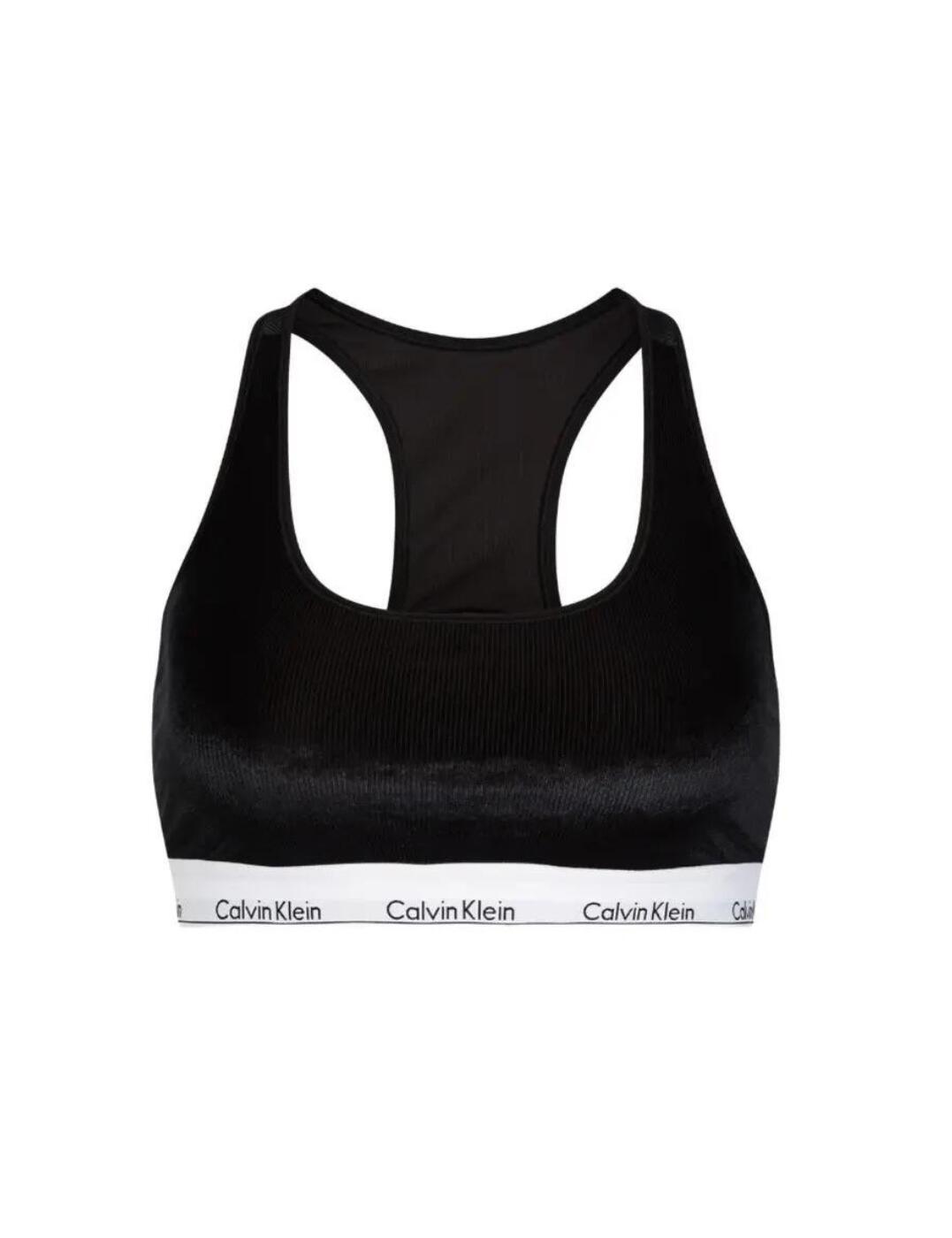 Calvin klein crushed velvet bralette best sale