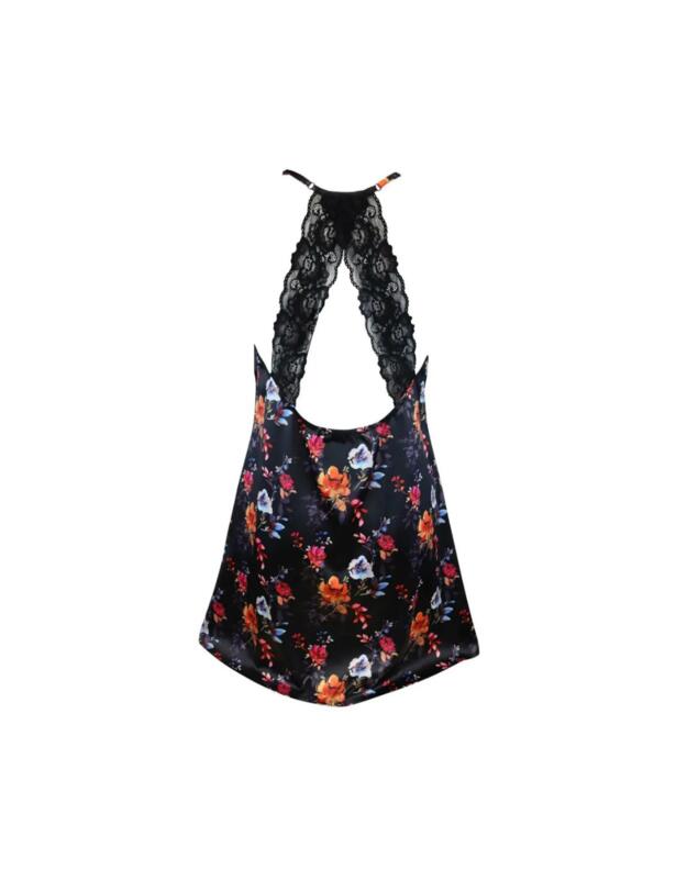 Pour Moi Dusk Dark Floral Chemise Black