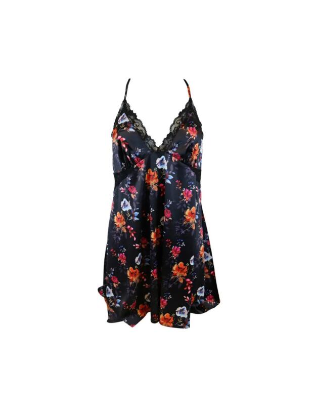 Pour Moi Dusk Dark Floral Chemise Black
