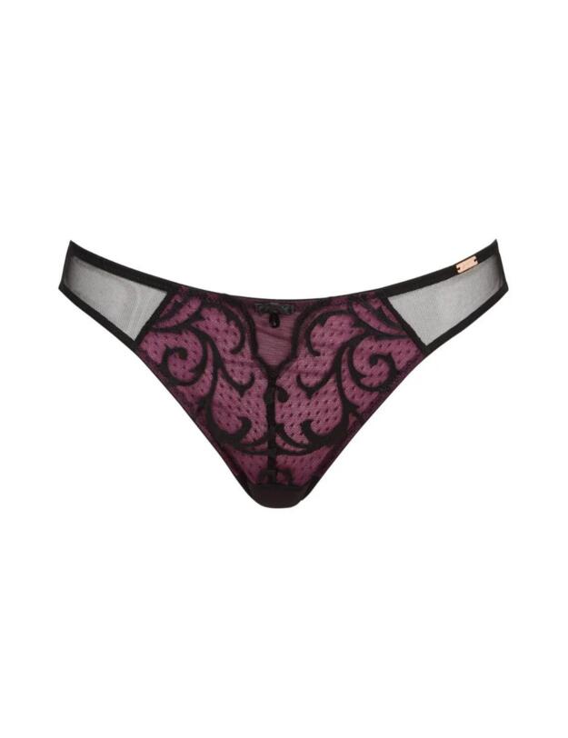 Gossard VIP Indulgence Brazilian Brief Black/Plum