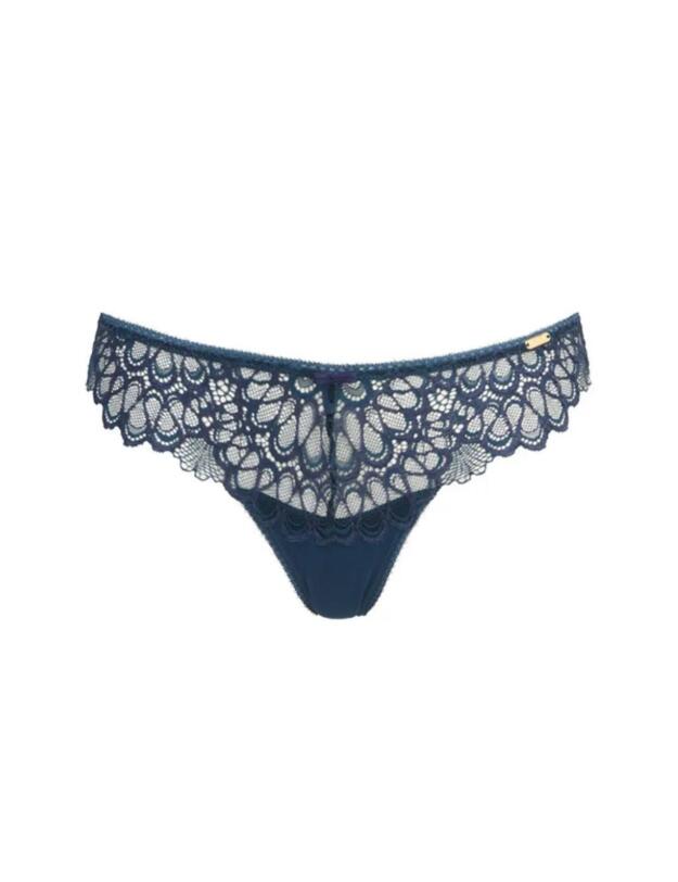 Gossard Swirl Thong Teal/Eclipse