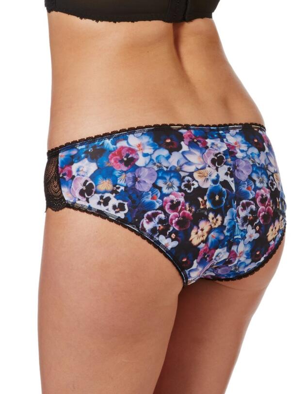 1685 Freya Pansy Brief Midnight - 1685 Midnight/Floral