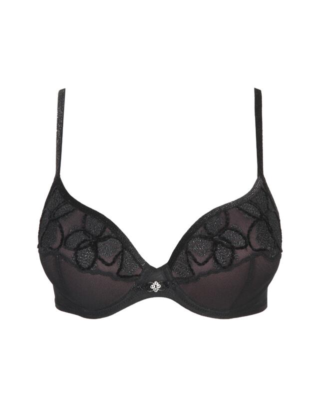 Marie Jo Lous Heart Shaped Padded Bra Black 
